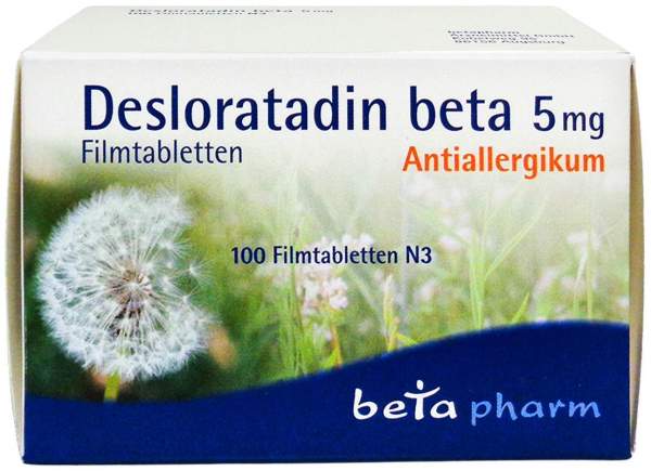 Desloratadin Beta 5 mg Filmtabletten 100 Stück