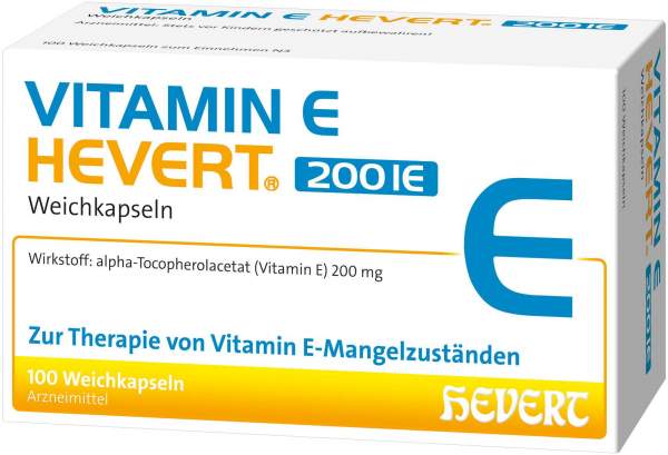 Vitamin E Hevert 200 I.E. 100 Weichkapseln