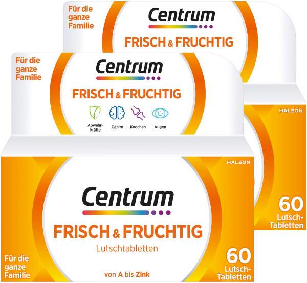 Centrum frisch &amp; fruchtig 2 x 60 Lutschtabletten