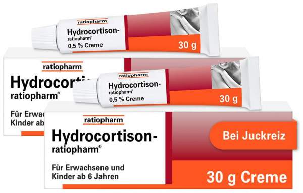 Hydrocortison ratiopharm 0,5% 2 x 30 g Creme