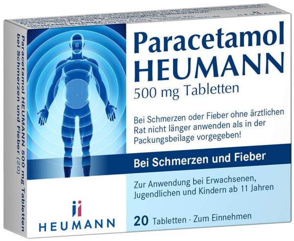 Paracetamol Heumann 500 mg 20 Tabletten