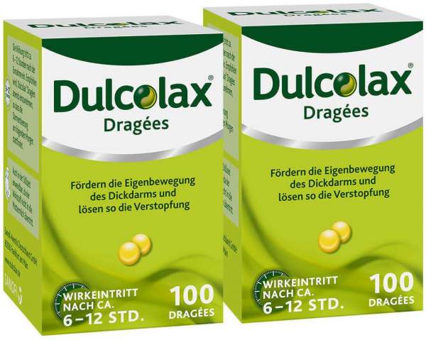 Sparset Dulcolax 2 x 100 Dragees Dose
