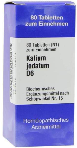 Biochemie 15 Kalium Jodatum D 6 80 Tabletten