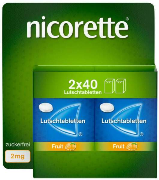 Nicorette Fruit 2 mg 80 Lutschtabletten