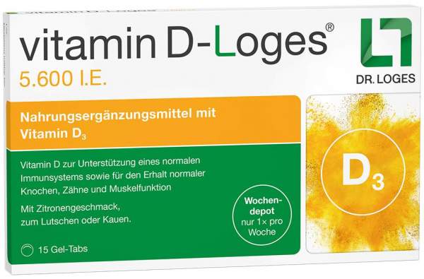 Vitamin D-Loges 5.600 I.E. 15 Kautabletten