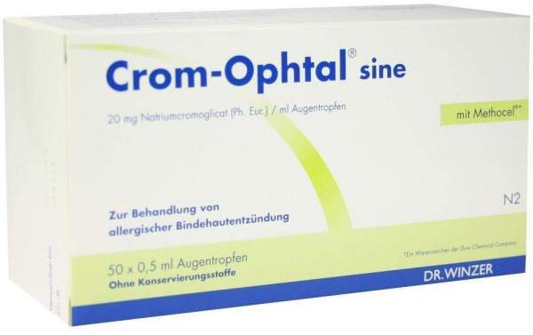 Crom-Ophtal Sine Augentropfen 50 X 0,5 ml