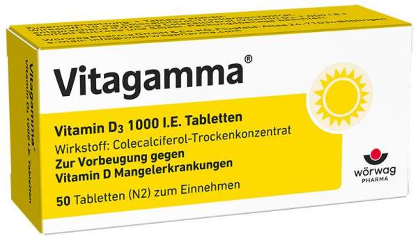 Vitagamma Vitamin D3 1000 I.E. 50 Tabletten