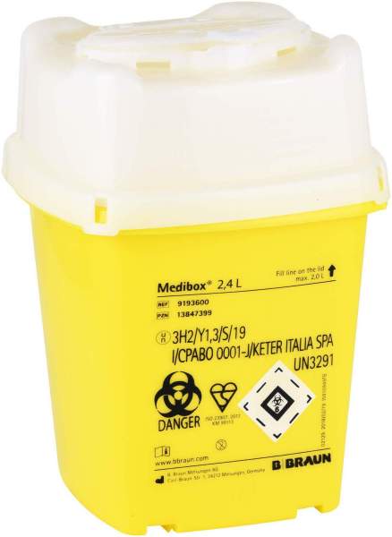Medibox Entsorgungsbehälter 2,4 L 1 Stück