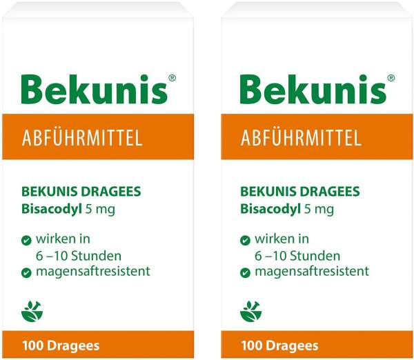 Bekunis Dragees Bisacodyl 5 mg 2 x 100 magensaftresistente Tabletten