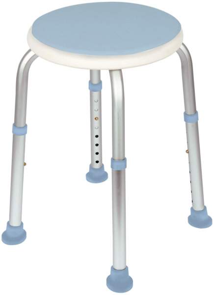 Duschhocker mit drehbarem Sitz, 1 Stück