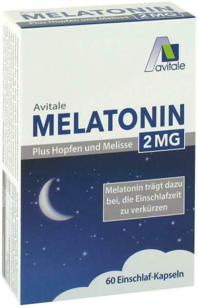 Melatonin 2 mg plus Hopfen und Melisse Kapseln 120 Kapseln