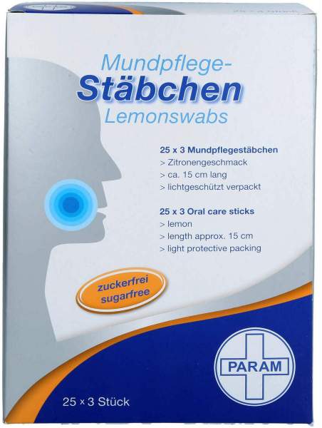 Lemon Swabs Mundpflegestäbchen Zitrone