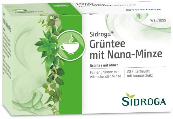 Sidroga Wellness Grüntee Mit Nana-Minze 20 Filterbeutel