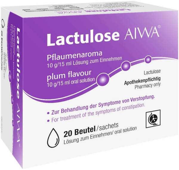 Lactulose Aiwa Pflaumenaroma 10 G Je 15 ml 20 X 15 ml