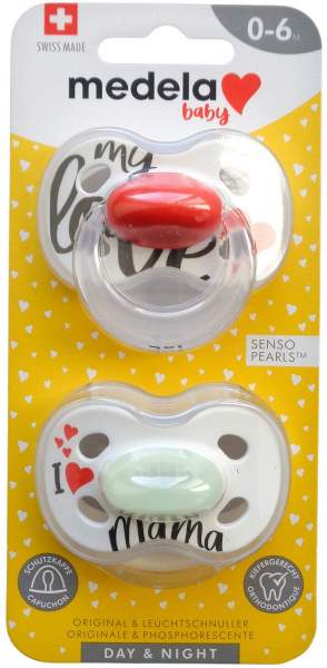 Medela Baby Schnuller Day&amp;Night Duo Signat. 0-6 Monate