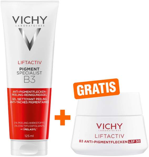 Vichy Liftactiv Pigment Specialist Peeling Waschgel 125 ml + gratis Anti-Pigmentflecken LSF 50 15 ml