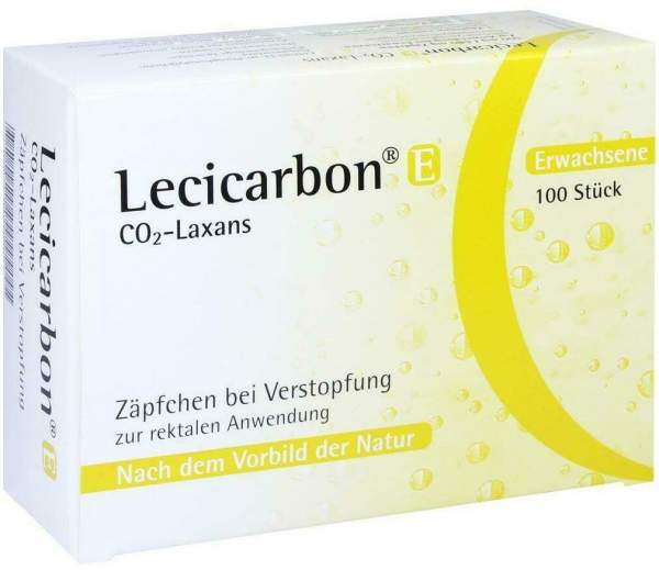 Lecicarbon E Co2 Laxans Erwachsenensuppositorien 100 Stück