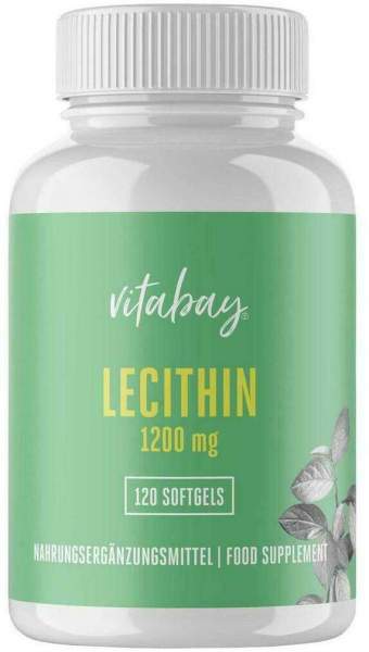 Lecithin 1200 mg Sojalecithin+vit.E Vegan 120 Weichkapseln