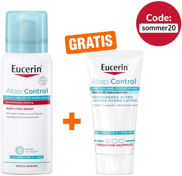 Eucerin AtopiControl Spray 50 ml + gratis AtopiControl Hydro-Lotion 20 ml