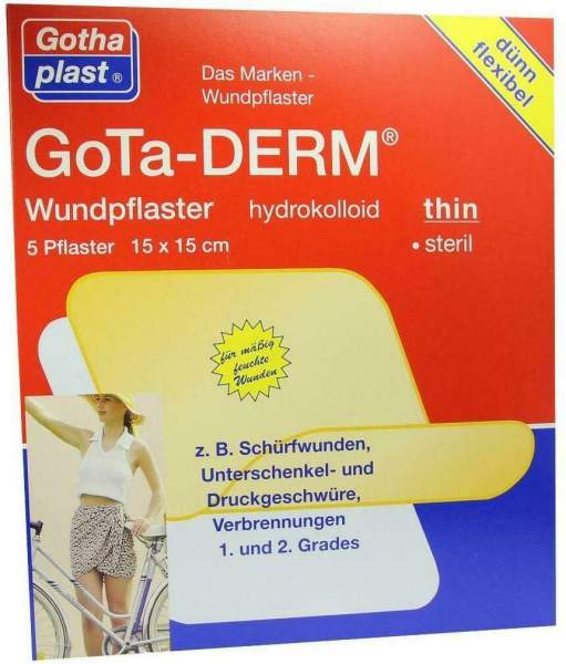 Gotha Derm 5 Hydrokolloid Pflaster 15 cm X 15cm