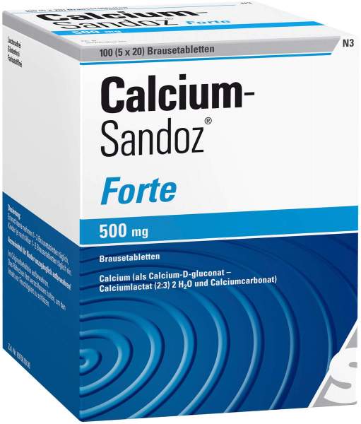 Calcium Sandoz forte 5 X 20 Brausetabletten