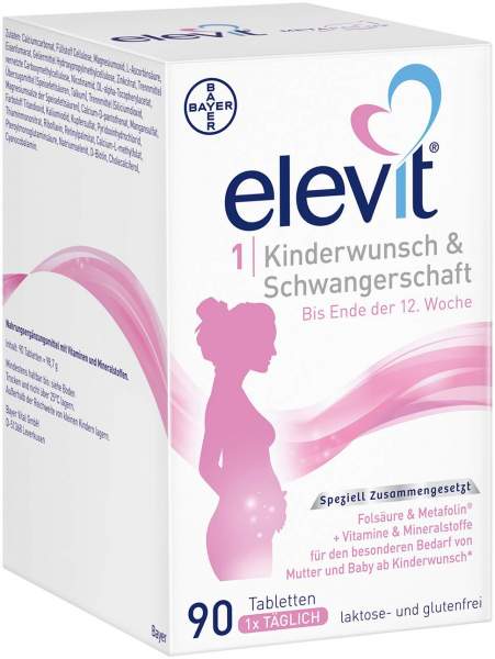 Elevit 1 Kinderwunsch &amp; Schwangerschaft 90 Tabletten