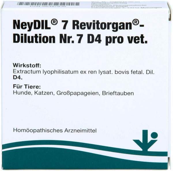 Neydil Nr.7 Revitorgan Dilution D 4 Pro Ampullen vet. 5 X 2 ml