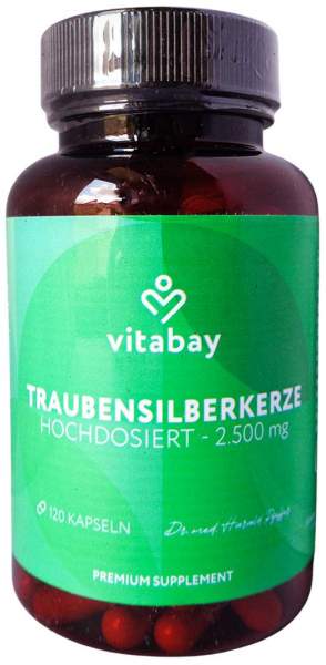 Traubensilberkerze Extrakt 2500 mg Vegan Kapseln