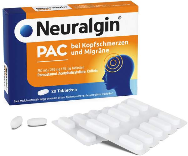 Neuralgin Pac bei Kopfschmerzen und Migräne Tablet