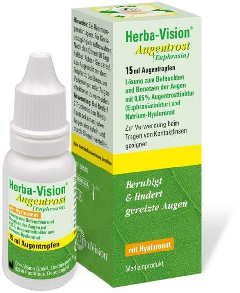 Herba Vision Augentrost Augentropfen 15 ml Augentropfen