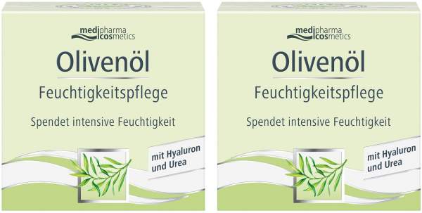 medipharma cosmetics Olivenöl Feuchtigkeitspflege 2 x 50 ml
