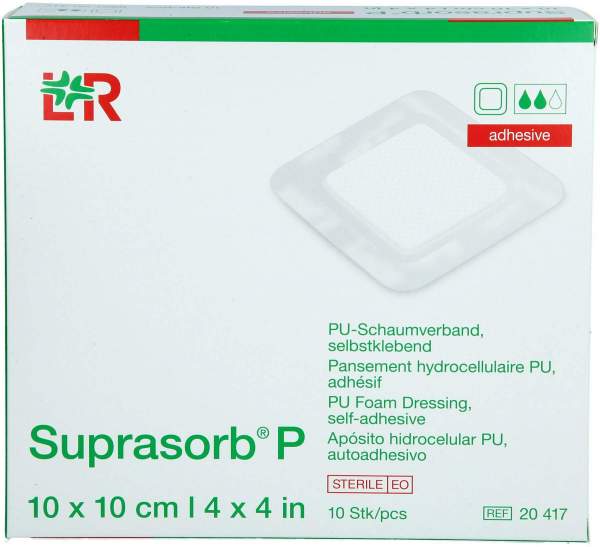 Suprasorb P Pu-Schaumv.Selbstklebend 10x10 cm
