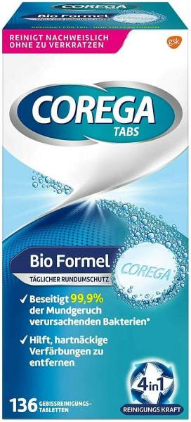 Corega Tabs Bio Formel 136 Tabletten