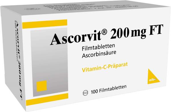 Ascorvit 200 mg Ft 100 Filmtabletten
