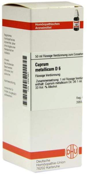 Cuprum Metallicum D 6 50 ml Dilution