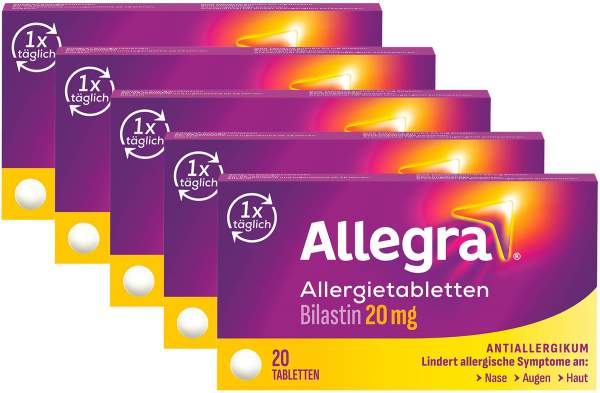 Allegra Allergietabletten 20 mg 5 x 20 Tabletten