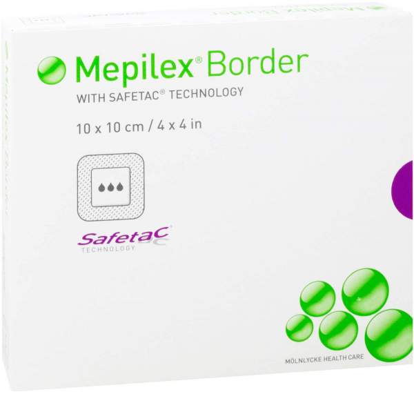 Mepilex Border Schaumverband 10 X 10 cm 5 Stück