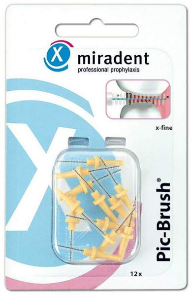 Miradent Picbrush X-Fine Gelb 12 Stück