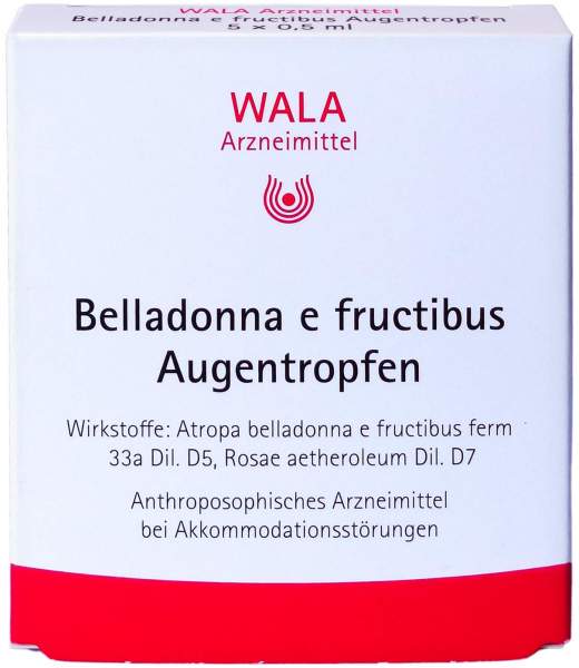 Wala Belladonna E Fructibus 5 X 0,5 ml Augentropfen