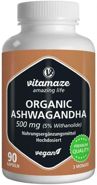 Vitamaze Ashwagandha Extrakt 500 mg 90 Kapseln