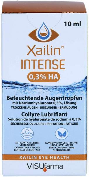 Xailin Intense 0,3% HA Augentropfen 10 ml