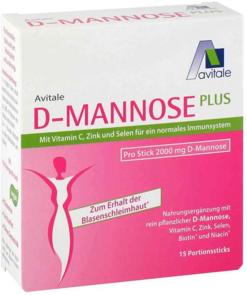 D-Mannose Plus 2000 mg 15 x 2.47 g Pulversticks
