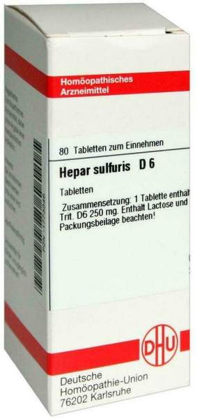 Dhu Hepar Sulfuris D6 80 Tabletten