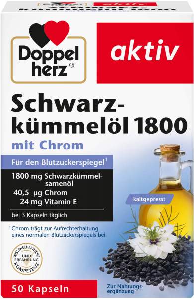 Doppelherz Schwarzkümmelöl 1800 50 Kapseln