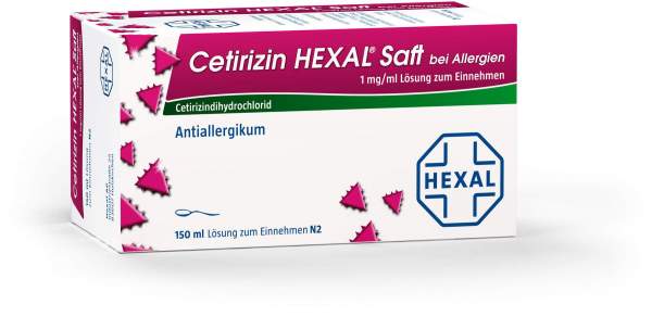 Cetirizin Hexal Saft bei Allergien 150 ml
