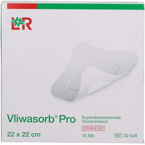 Vliwasorb Pro Suberabsorb.Komp.Steril 22x22 cm