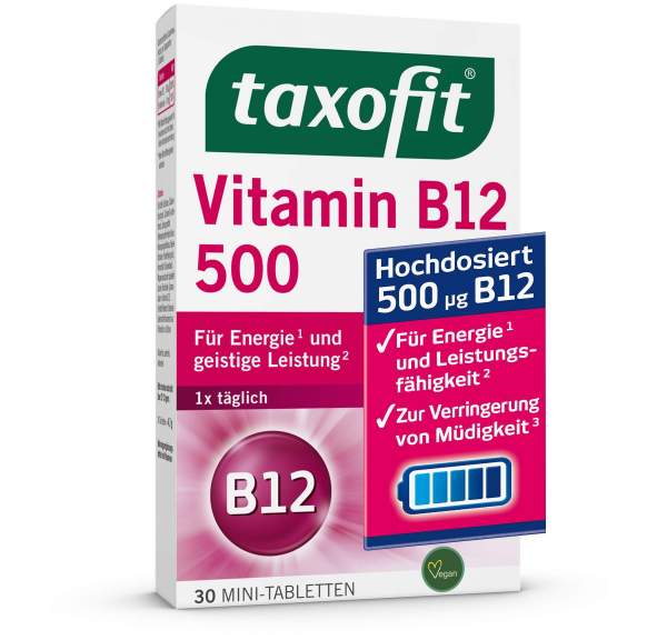 Taxofit Vitamin B12 500 30 Minitabletten