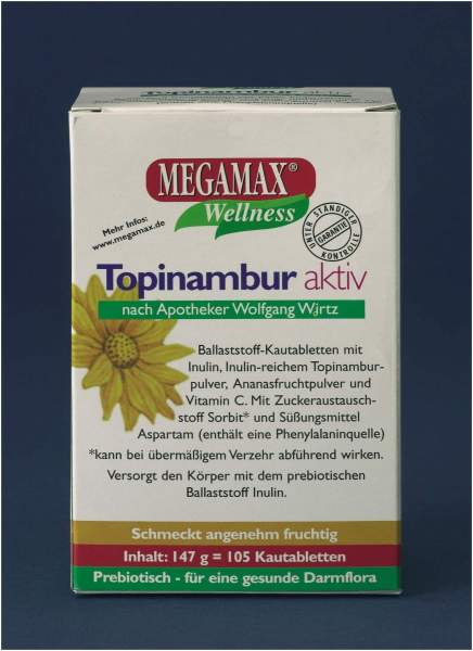 Megamax Topinambur Aktiv Kautabletten 105 Stück