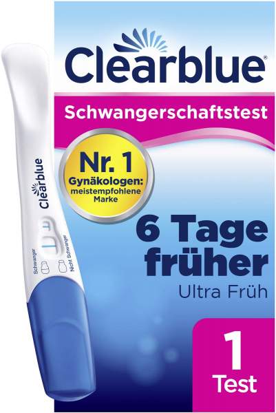 Clearblue Schwangerschaftstest frühe Erkennung 1 Test