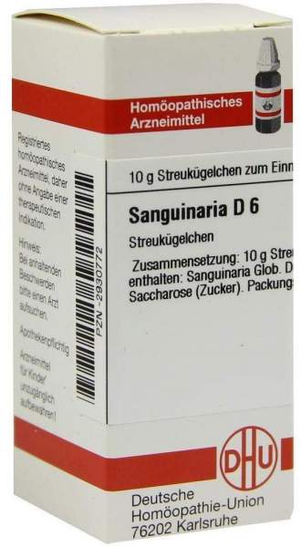 Dhu Sanguinaria D6 10 G Globuli